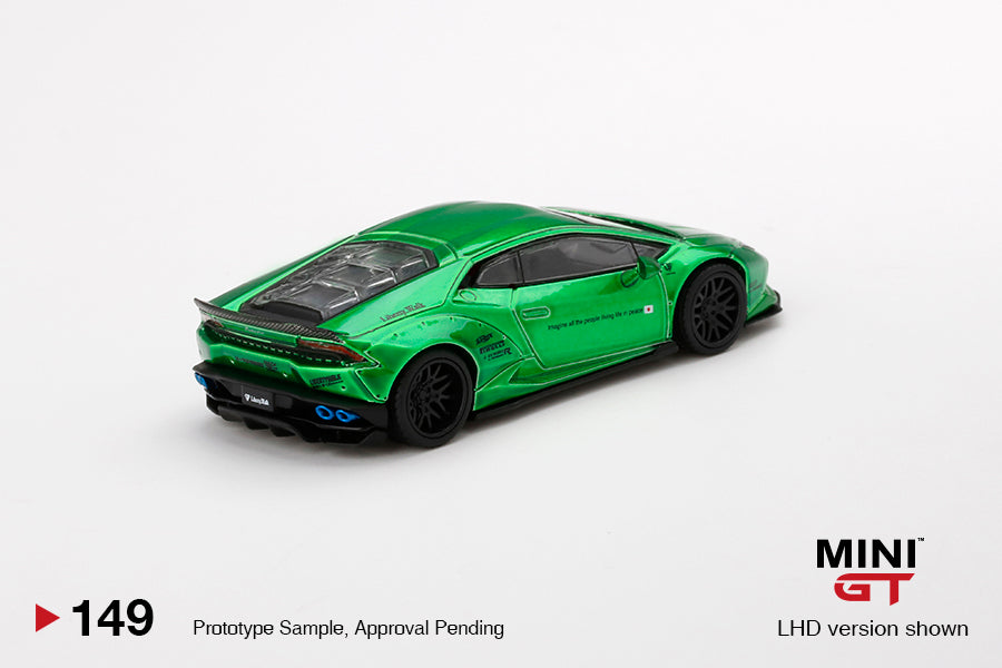 Mô hình xe Mini GT 1:64 LB★WORKS Lamborghini Huracán ver. 2 Green - MGT00149