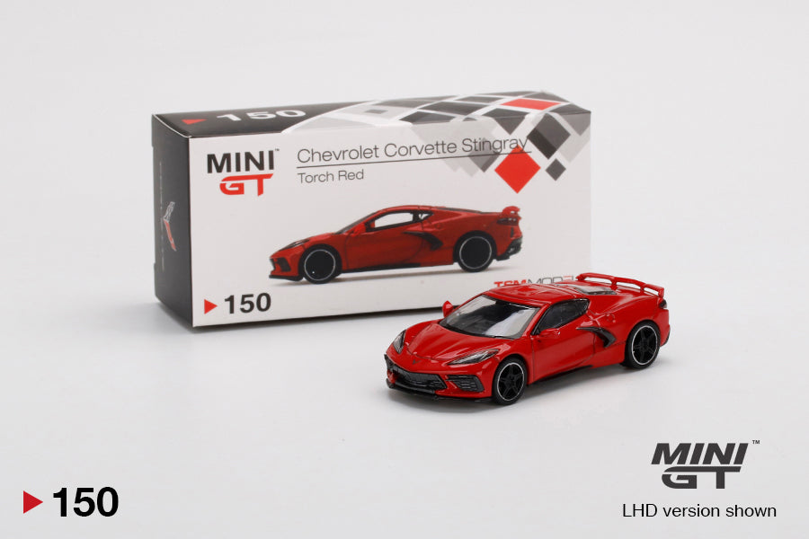 Mô hình xe Mini GT 1:64 Chevrolet Corvette Stingray 2020 Torch Red - MGT00150