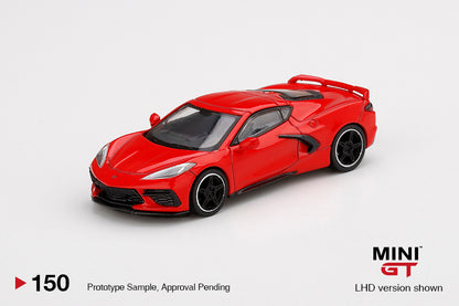Mô hình xe Mini GT 1:64 Chevrolet Corvette Stingray 2020 Torch Red - MGT00150