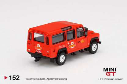 Mô hình xe Mini GT 1:64 Land Rover Defender 110 UK Royal Mail Post Bus - MGT00152