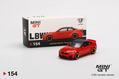 Mô hình xe Mini GT 1:64 LB★WORKS BMW M4 Red w/ Copper Wheel - MGT00154