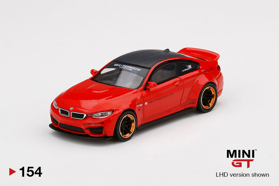 Mô hình xe Mini GT 1:64 LB★WORKS BMW M4 Red w/ Copper Wheel - MGT00154