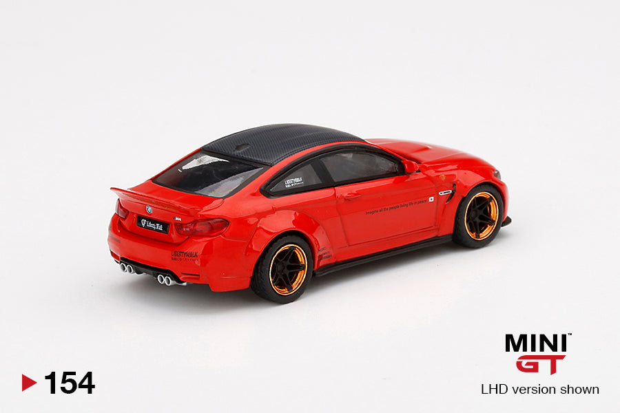 Mô hình xe Mini GT 1:64 LB★WORKS BMW M4 Red w/ Copper Wheel - MGT00154