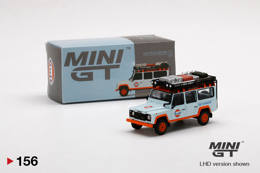 Mô hình xe Mini GT 1:64 Land Rover Defender 110 Gulf - MGT00156-MJ