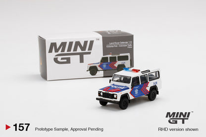 Mô hình xe Mini GT 1:64 Land Rover Defender 110 Korlantas Polri – Indonesian Traffic Police - MGT00157