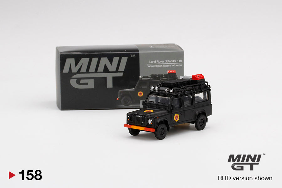 Mô hình xe Mini GT 1:64 Land Rover Defender 110 Badan Intelijen Negara Indonesia - MGT00158-R