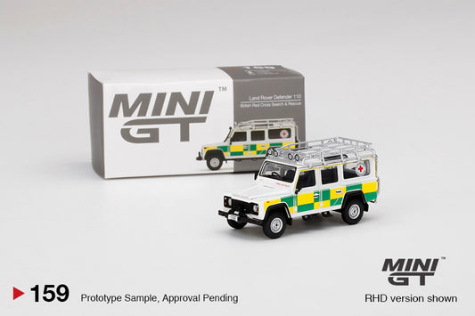 Mô hình xe Mini GT 1:64 Land Rover Defender 110 British Red Cross Search & Rescue - MGT00159-MJ