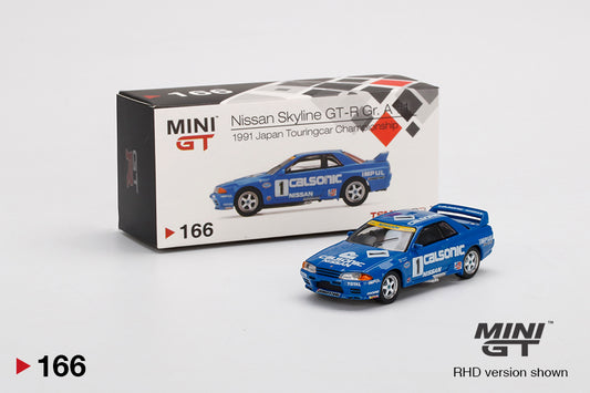 Mô hình xe Mini GT 1:64 Nissan Skyline GT-R (R32) Gr. A #1 Calsonic 1991 Japan Touringcar Championship - MGT00166