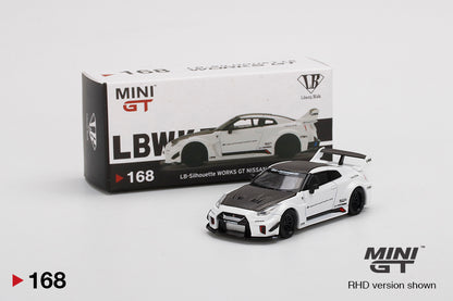 Mô hình xe Mini GT 1:64 LB-Silhouette WORKS GT NISSAN 35GT-RR Ver.1 White - MGT00168