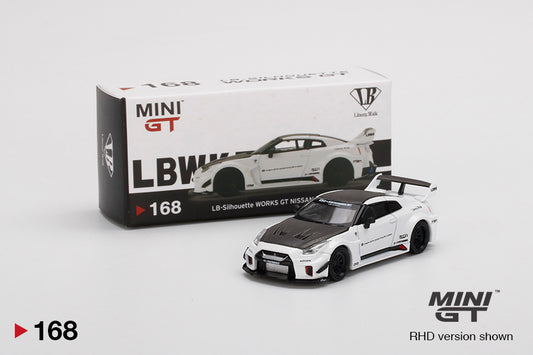 Mô hình xe Mini GT 1:64 LB-Silhouette WORKS GT NISSAN 35GT-RR Ver.1 White - MGT00168