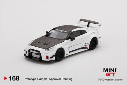 Mô hình xe Mini GT 1:64 LB-Silhouette WORKS GT NISSAN 35GT-RR Ver.1 White - MGT00168