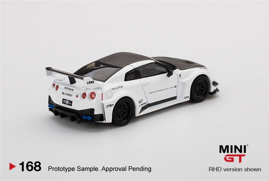 Mô hình xe Mini GT 1:64 LB-Silhouette WORKS GT NISSAN 35GT-RR Ver.1 White - MGT00168