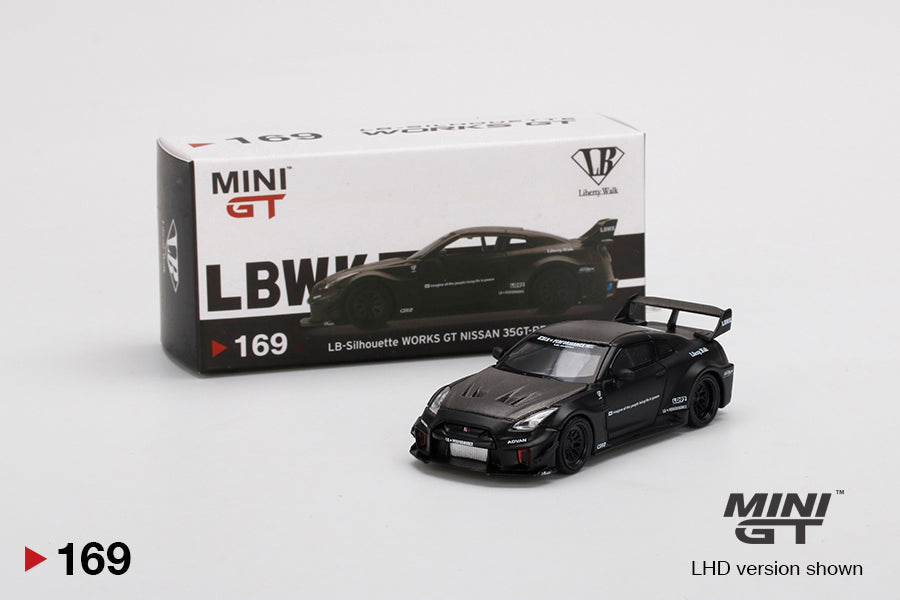 Mô hình xe Mini GT 1:64 LB-Silhouette WORKS GT NISSAN 35GT-RR Ver.1 Matte Black - MGT00169