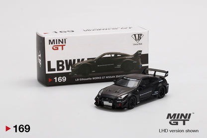 Mô hình xe Mini GT 1:64 LB-Silhouette WORKS GT NISSAN 35GT-RR Ver.1 Matte Black - MGT00169