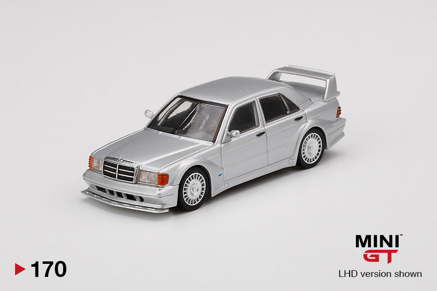 Mô hình xe Mini GT 1:64 Mercedes-Benz 190E 2.5-16 Evolution II DTM Silver - MGT00170