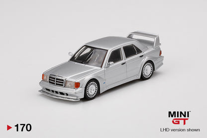 Mô hình xe Mini GT 1:64 Mercedes-Benz 190E 2.5-16 Evolution II DTM Silver - MGT00170