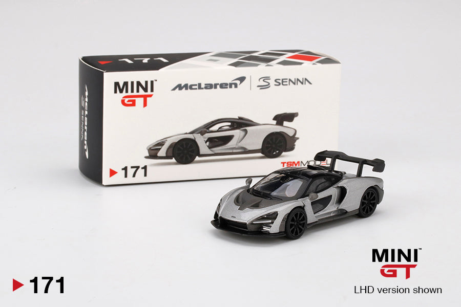 Mô hình xe Mini GT 1:64 McLaren Senna Silver - MGT00171