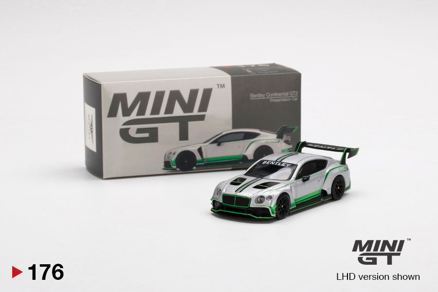 Mô hình xe Mini GT 1:64 Bentley Continental GT3 2018 Presentation Car - MGT00176