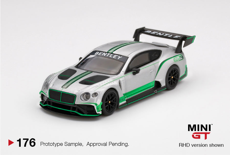 Mô hình xe Mini GT 1:64 Bentley Continental GT3 2018 Presentation Car - MGT00176