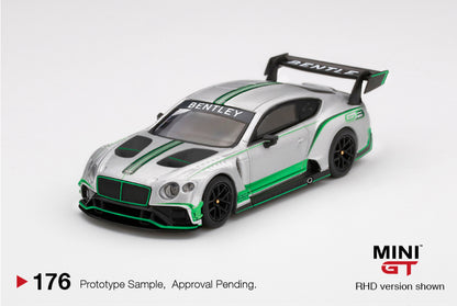 Mô hình xe Mini GT 1:64 Bentley Continental GT3 2018 Presentation Car - MGT00176
