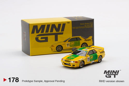 Mô hình xe Mini GT 1:64 Nissan Skyline GT-R (R32) Gr. A #11 BP 1993 Japan Touringcar Championship - MGT00178