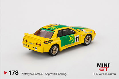 Mô hình xe Mini GT 1:64 Nissan Skyline GT-R (R32) Gr. A #11 BP 1993 Japan Touringcar Championship - MGT00178