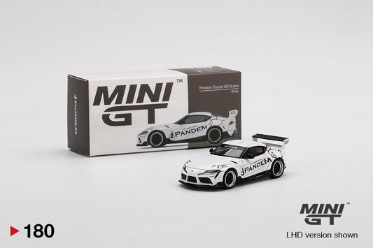Mô hình xe Mini GT 1:64 Pandem Toyota GR Supra V1.0 White - MGT00180