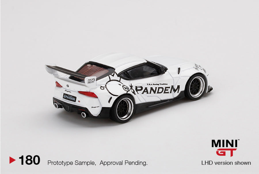 Mô hình xe Mini GT 1:64 Pandem Toyota GR Supra V1.0 White - MGT00180