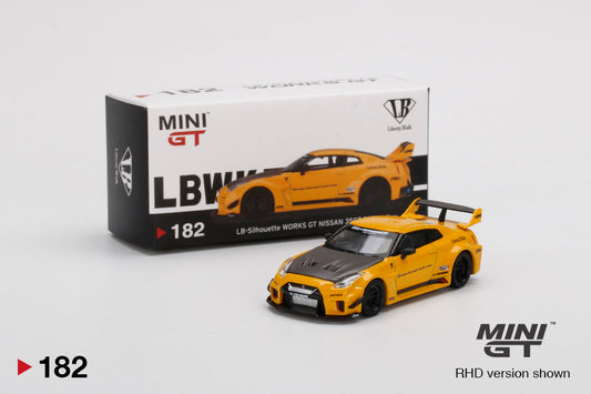 Mô hình xe Mini GT 1:64 LB-Silhouette WORKS GT NISSAN 35GT-RR Ver.1 Yellow - MGT00182