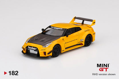 Mô hình xe Mini GT 1:64 LB-Silhouette WORKS GT NISSAN 35GT-RR Ver.1 Yellow - MGT00182