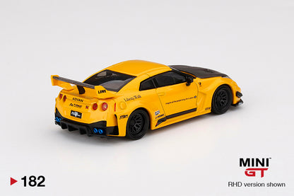 Mô hình xe Mini GT 1:64 LB-Silhouette WORKS GT NISSAN 35GT-RR Ver.1 Yellow - MGT00182
