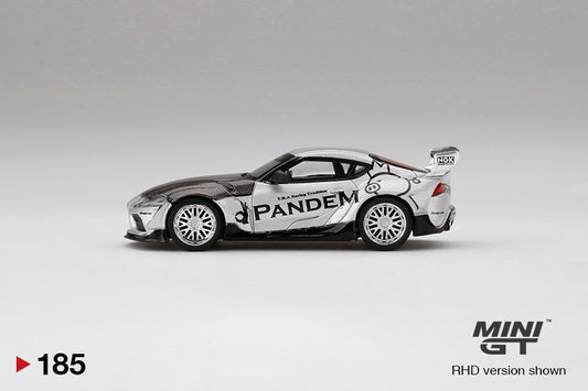 Mô hình xe Mini GT 1:64 Pandem Toyota GR Supra V1.0 Silver - MGT00185-TRU