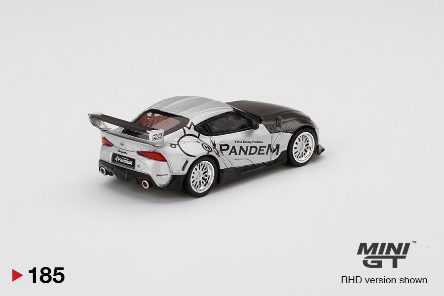 Mô hình xe Mini GT 1:64 Pandem Toyota GR Supra V1.0 Silver - MGT00185-TRU