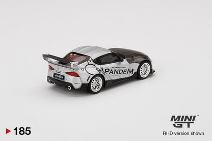 Mô hình xe Mini GT 1:64 Pandem Toyota GR Supra V1.0 Silver - MGT00185-TRU