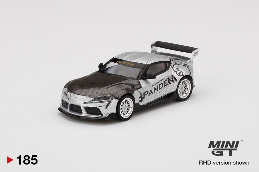 Mô hình xe Mini GT 1:64 Pandem Toyota GR Supra V1.0 Silver - MGT00185-TRU