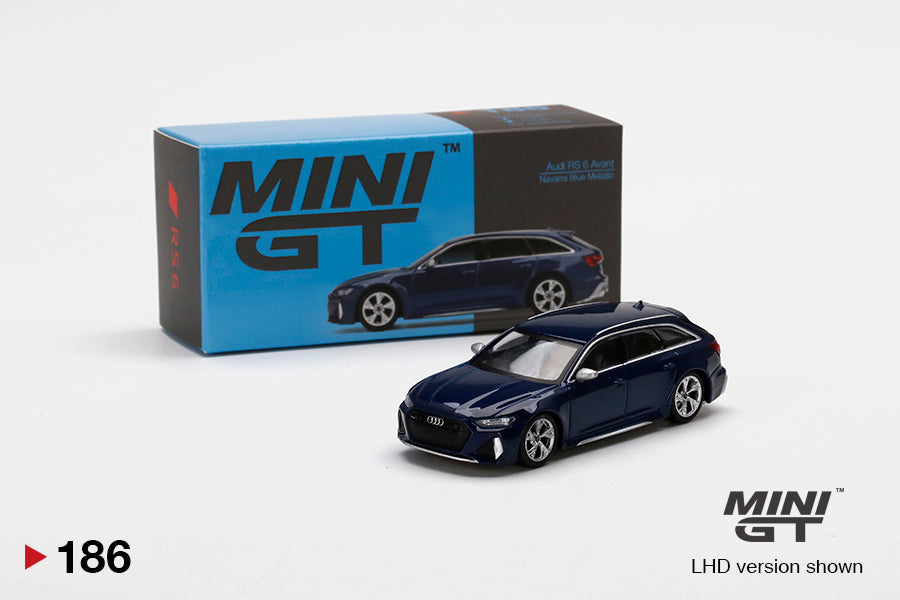 Mô hình xe Mini GT 1:64 Audi RS 6 Avant Navarra Blue Metallic - MGT00186