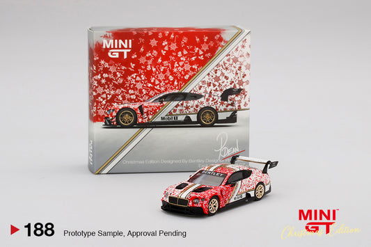 Mô hình xe Mini GT 1:64 Bentley Continental GT3 Christmas Edition 2020 - MGT00188