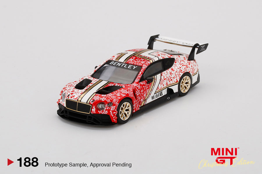 Mô hình xe Mini GT 1:64 Bentley Continental GT3 Christmas Edition 2020 - MGT00188