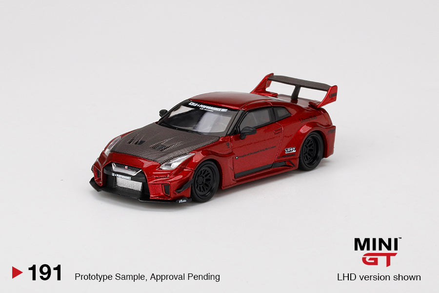 Mô hình xe Mini GT 1:64 LB-Silhouette WORKS GT NISSAN 35GT-RR Ver.1 Lava Red - MGT00191