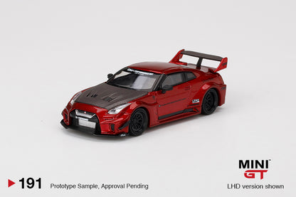 Mô hình xe Mini GT 1:64 LB-Silhouette WORKS GT NISSAN 35GT-RR Ver.1 Lava Red - MGT00191