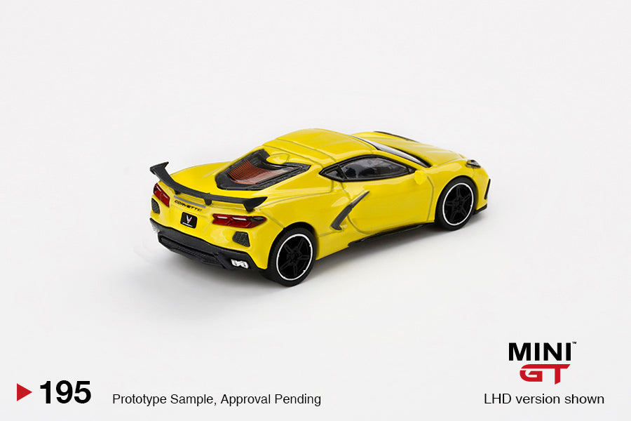 Mô hình xe Mini GT 1:64 Chevrolet Corvette Stingray Accelerate Yellow Metallic - MGT00195