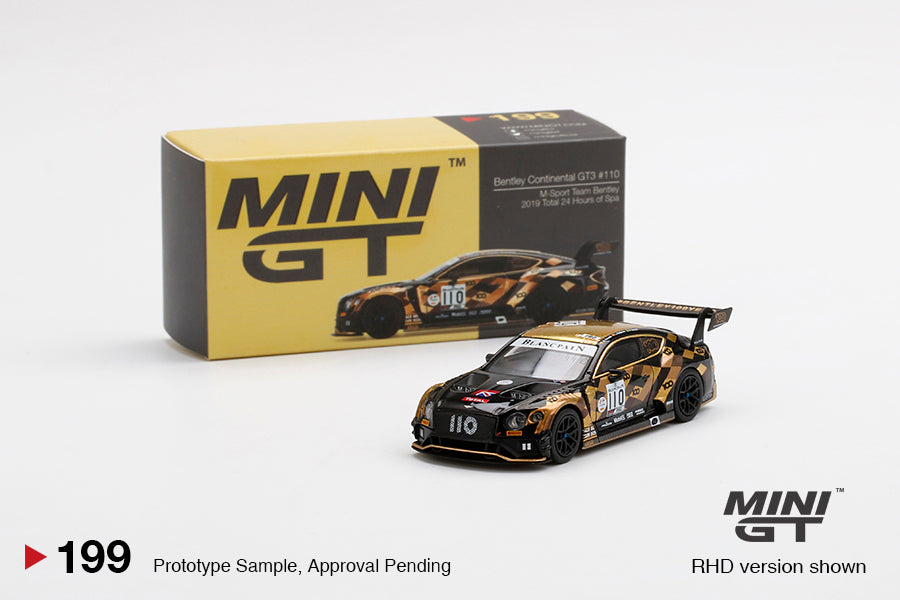 Mô hình xe Mini GT 1:64 Bentley Continental GT3 #110 2019 Total 24 Hours of Spa - MGT00199
