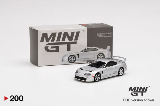 Mô hình xe Mini GT 1:64 Toyota TRD 3000GT Alpine Silver Metallic - MGT00200