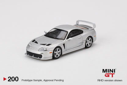 Mô hình xe Mini GT 1:64 Toyota TRD 3000GT Alpine Silver Metallic - MGT00200