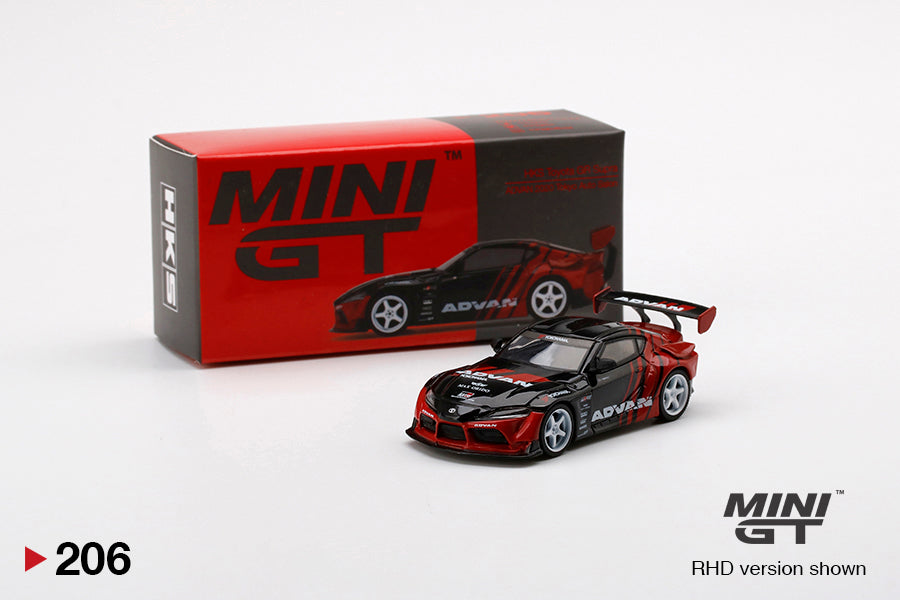 Mô hình xe Mini GT 1:64 HKS ADVAN GR Supra - MGT00206