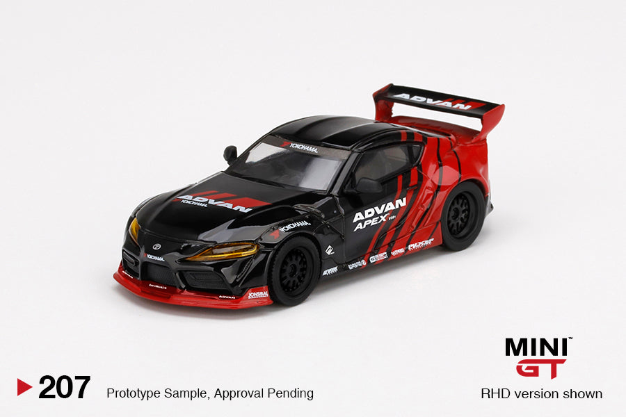 Mô hình xe Mini GT 1:64 Pandem Toyota GR Supra V1.0 Advan SEMA 2019 - MGT00207
