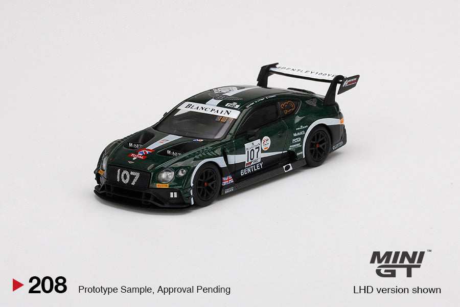Mô hình xe Mini GT 1:64 Bentley Continental GT3 #107 M-Sport Team Bentley 2019 Total 24 Hours of Spa - MGT00208