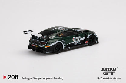 Mô hình xe Mini GT 1:64 Bentley Continental GT3 #107 M-Sport Team Bentley 2019 Total 24 Hours of Spa - MGT00208