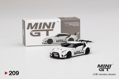 Mô hình xe Mini GT 1:64 LB-Silhouette WORKS GT NISSAN 35GT-RR Ver.2 White LBWK - MGT00209