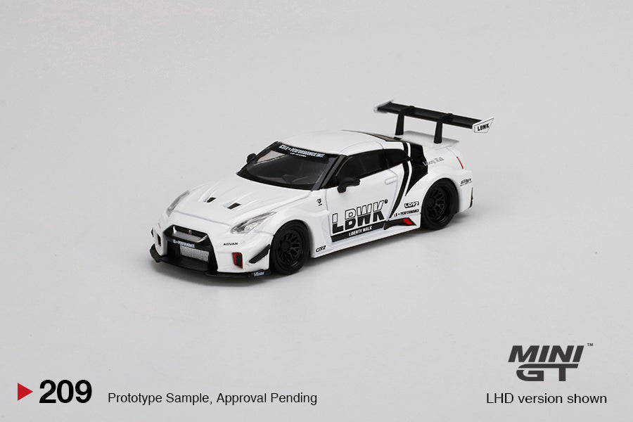 Mô hình xe Mini GT 1:64 LB-Silhouette WORKS GT NISSAN 35GT-RR Ver.2 White LBWK - MGT00209